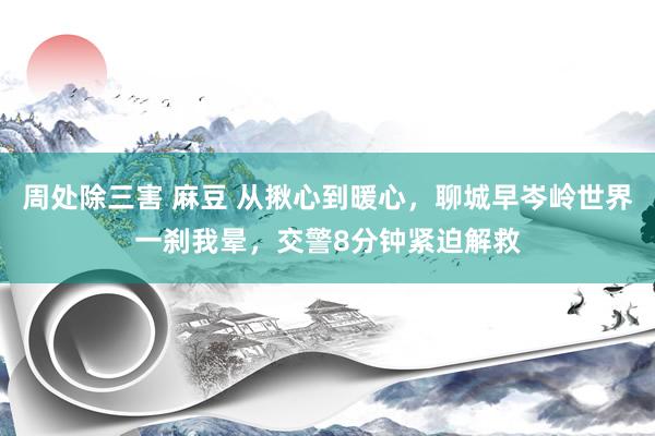 周处除三害 麻豆 从揪心到暖心，聊城早岑岭世界一刹我晕，交警8分钟紧迫解救